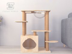 正確清潔貓爬架的方法，使用納米海綿